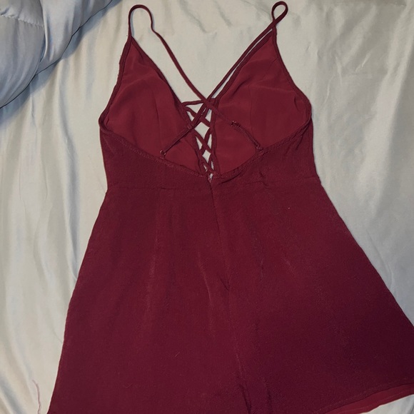 Maroon Romper - Picture 2 of 3